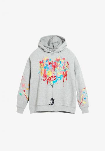 Пуловер с капюшоном