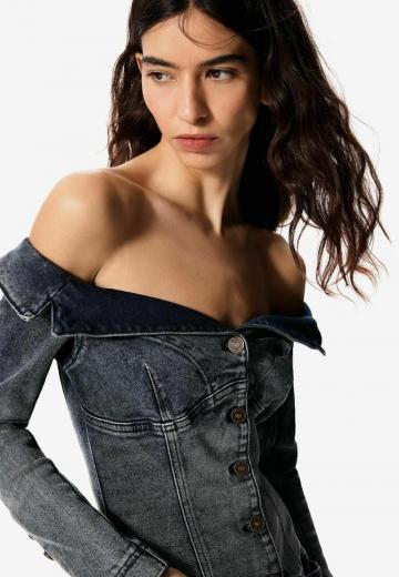 Джинсовый комбинезон