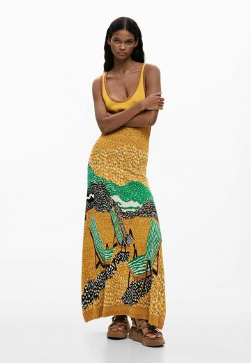 Вязаное платье