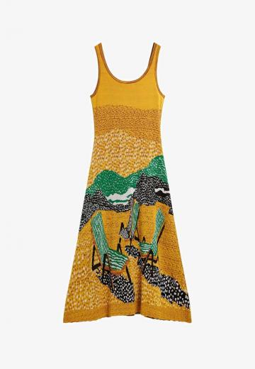 Вязаное платье