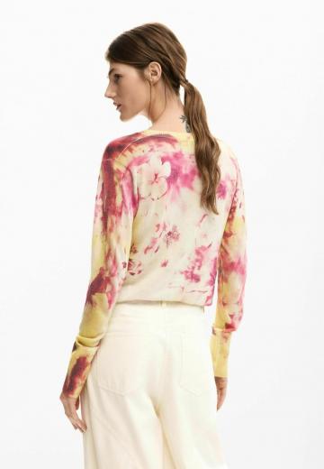 Пуловер с вырезом V