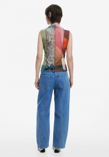 Блузка без рукавов