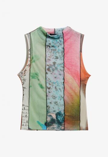 Блузка без рукавов