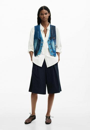 Джинсовая жилетка