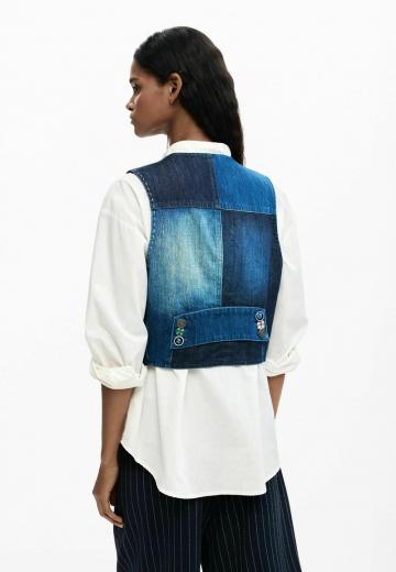 Джинсовая жилетка