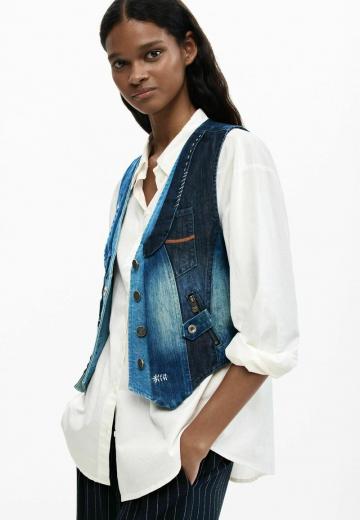 Джинсовая жилетка