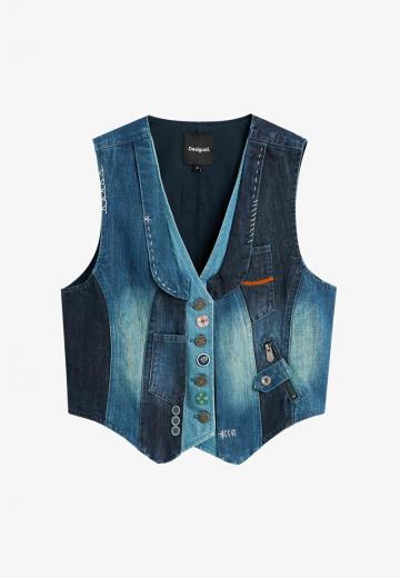 Джинсовая жилетка