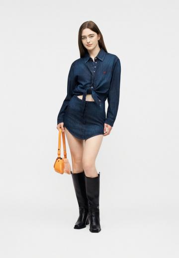 Джинсовое платье