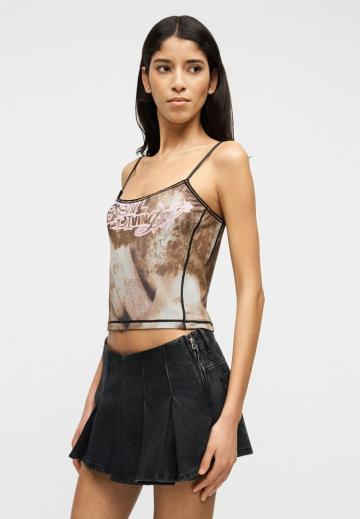 Топ на бретельках