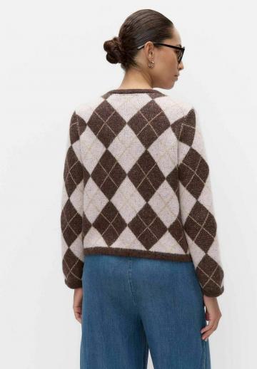 Жаккардовая вязаная кофта