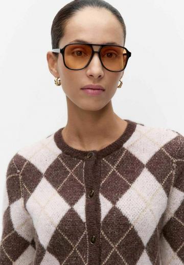 Жаккардовая вязаная кофта