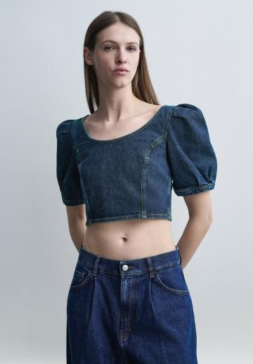 Джинсовая блузка