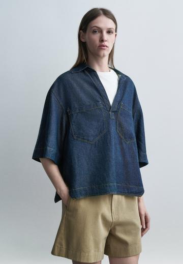 Джинсовая блузка