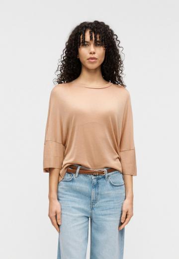 Пуловер с рукавом три четверти