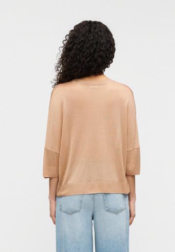 Пуловер с рукавом три четверти