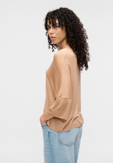 Пуловер с рукавом три четверти