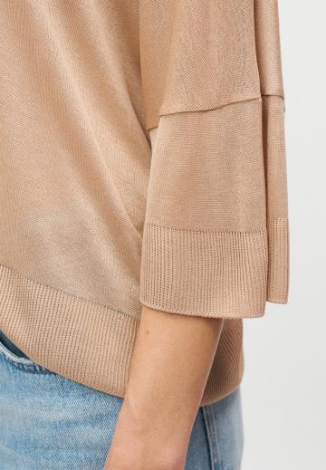 Пуловер с рукавом три четверти