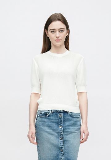 Пуловер с коротким рукавом