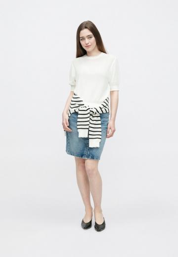 Пуловер с коротким рукавом