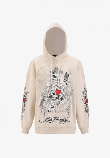 Пуловер с капюшоном