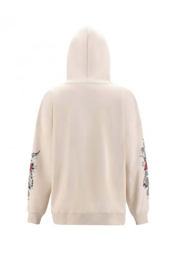 Пуловер с капюшоном