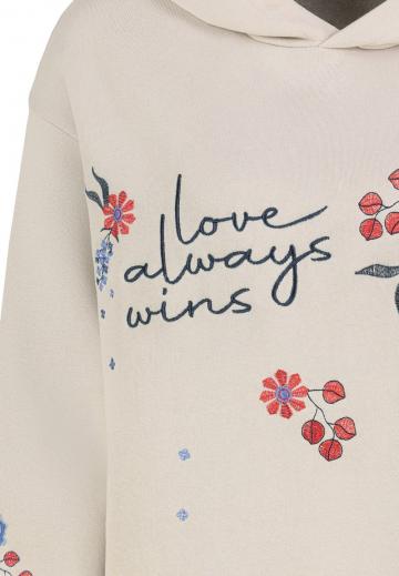 Пуловер с капюшоном