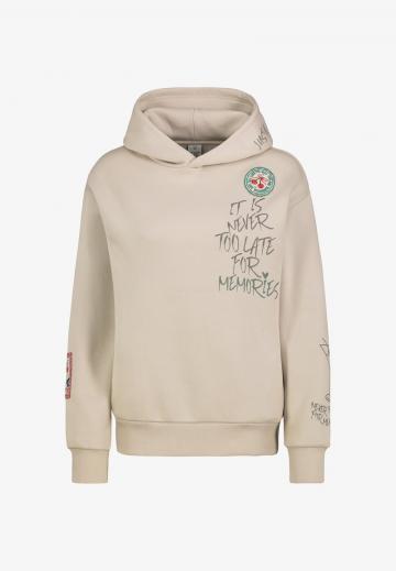 Пуловер с капюшоном