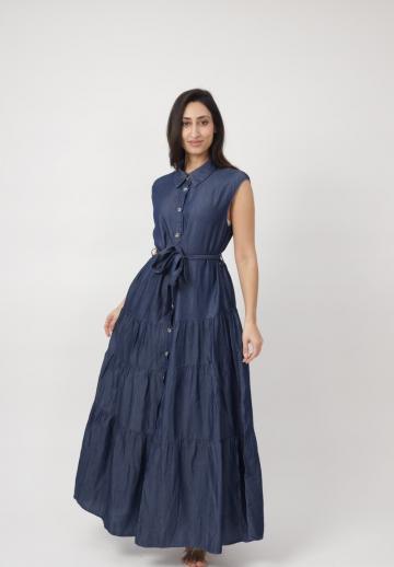 Джинсовое платье