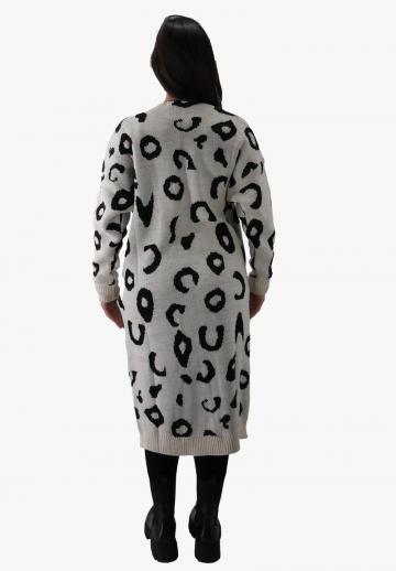 Жаккардовая вязаная кофта