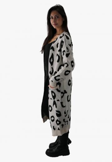 Жаккардовая вязаная кофта