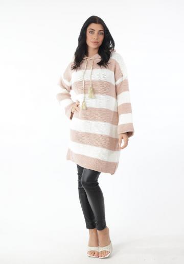 Пуловер с капюшоном