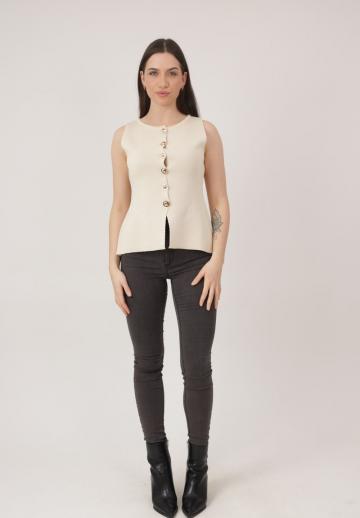 Блузка без рукавов