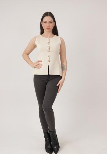 Блузка без рукавов
