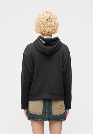 Пуловер с капюшоном