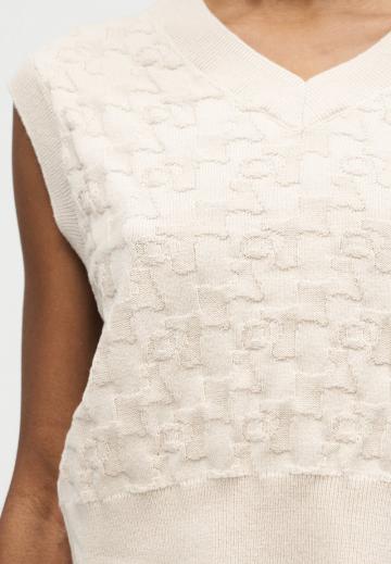 Пуловер без рукавов