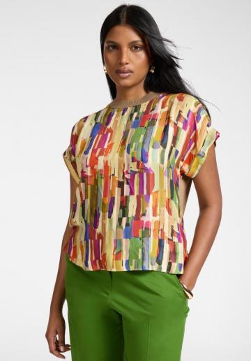 Атласная блузка