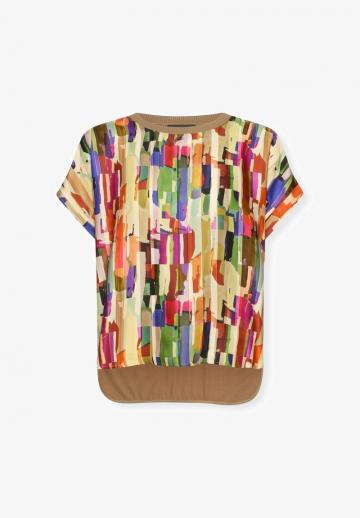 Атласная блузка