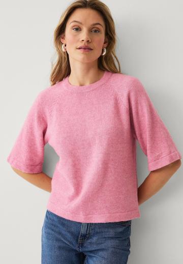 Пуловер с коротким рукавом