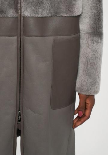 Кожаное пальто