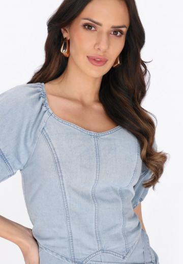 Джинсовая блузка
