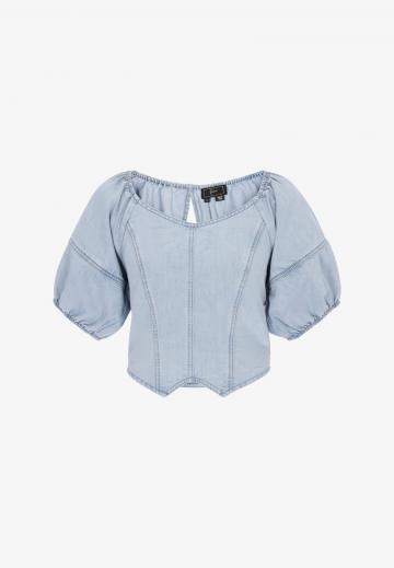 Джинсовая блузка