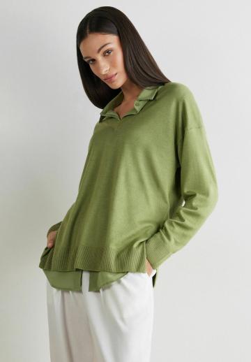 Длинный пуловер