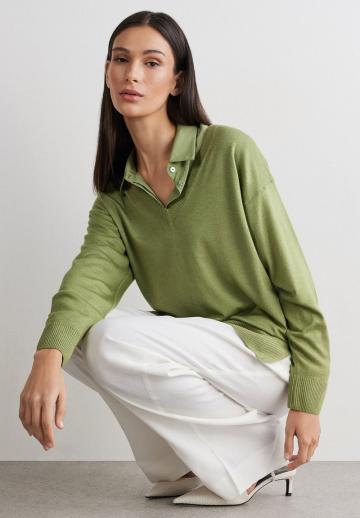 Длинный пуловер