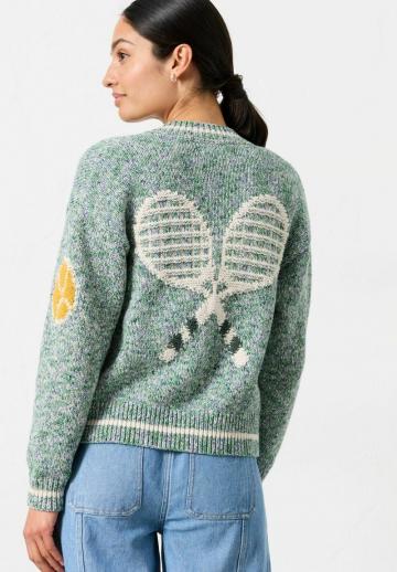 Жаккардовая вязаная кофта