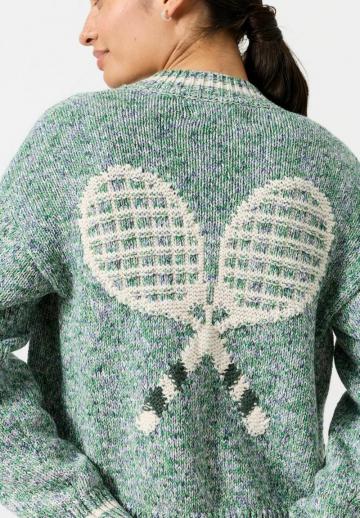 Жаккардовая вязаная кофта