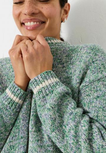 Жаккардовая вязаная кофта