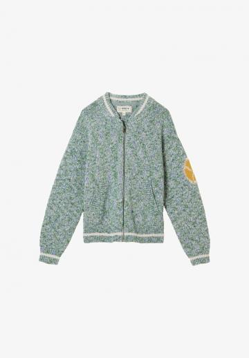 Жаккардовая вязаная кофта