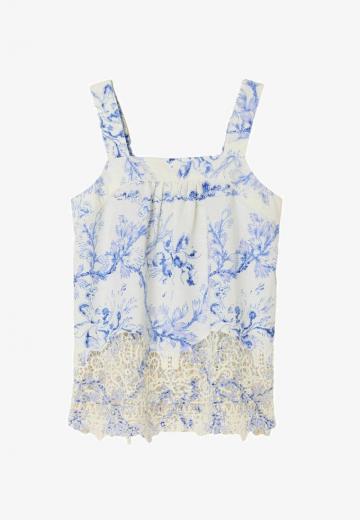 Блузка без рукавов