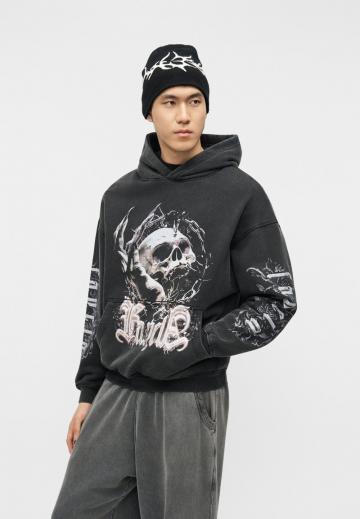 Пуловер с капюшоном