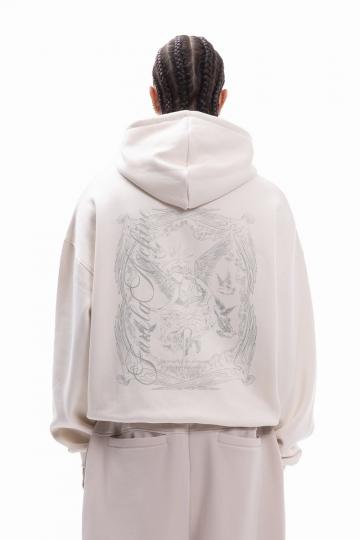 Пуловер с капюшоном